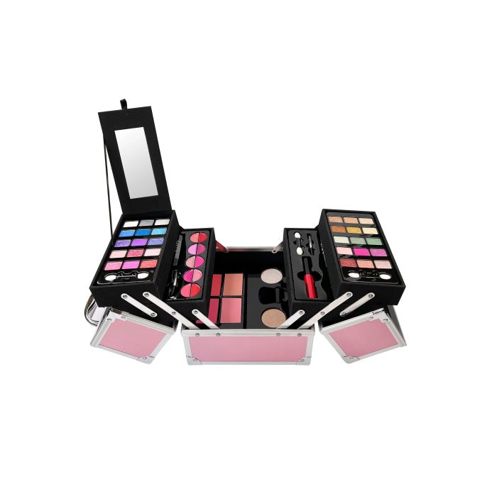 Mya Travel Travel Cube Glitter Pink Maletín Maletín de maquillaje  profesional con una moderna e irresistible selección de colores
