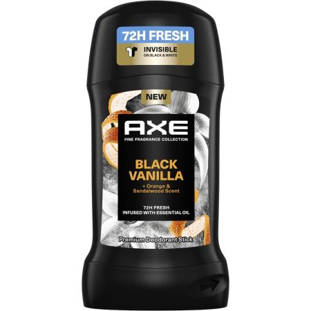 Axe Black Vanilla Desodorante Stick Desodorante antitranspirante ofrece una sensación de frescura con 72 horas de protección 50 ml