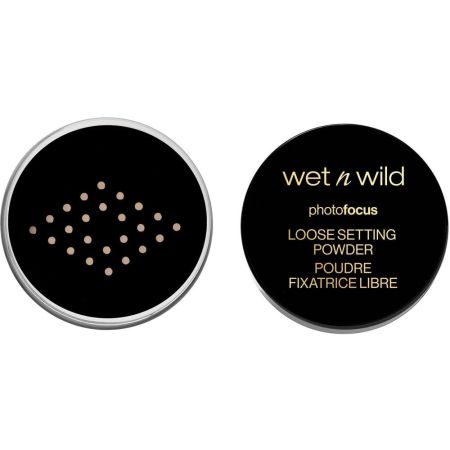Wet N Wild Photo Focus Loose Sett Powder Polvos sueltos fijadores eliminan líneas e imperfecciones acabado mate