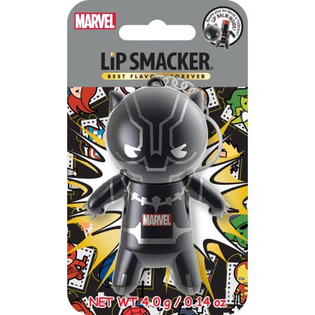 Lip Smacker Best Flavour Forever Black Panther Bálsamo labial y divertido llavero lucha contra los labios secos y agrietados