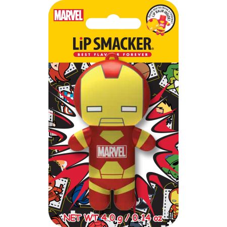 Lip Smacker Best Flavour Forever Iron Man Bálsamo labial y divertido llavero lucha contra los labios secos y agrietados