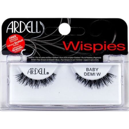 Ardell Pestañas Postizas Wispies Baby Demi W Pestañas postizas reutilizables confortables y fáciles de aplicar para look de alfombra roja 2 uds