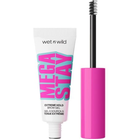 Wet N Wild Mega Stay Extreme Hold Brow Gel Gel de cejas fijador transparente esculpe y da forma al instante para look laminado hasta 16 horas