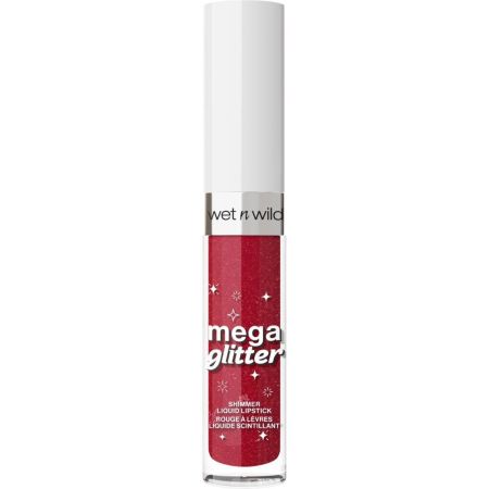 Wet N Wild Mega Glitter Shimmer Liquid Lipstick Brillo de labios de textura ligera y gran intensidad de color para elevar tu look en cualquier ocasión