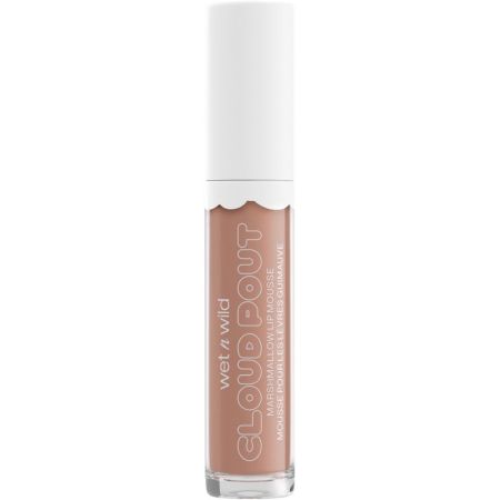 Wet N Wild Cloud Pout Marshmallow Lip Mousse Brillo de labios vegano de larga duración color natural y saturado