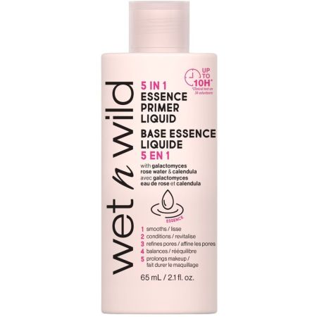 Wet N Wild 5 In 1 Essence Primer Liquid Prebase de maquillaje suaviza y acondiciona suavemente