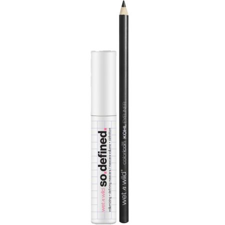 Wet N Wild So.Defined.Voluminizing Mascara+Color Icon Kohl Eyeliner Set Set para mirada volumen y definición intensos de larga duración