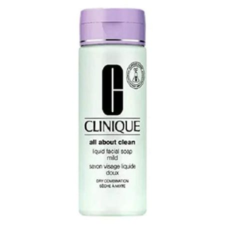 Clinique All About Clean Liquid Facial Soap Mild Piel Seca O Mixta Jabón líquido desarrollado por dermatólogos limpia suavemente sin resecar la piel