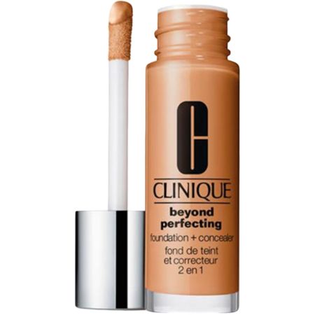 Clinique Beyond Perfecting Foundation+Concealer Base de maquillaje y corrector de ojeras minimiza líneas y arrugas al instante
