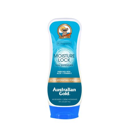 Australian Gold After Sun Moisture Lock Tan Extender After sun hidratante reparador y refrescante con aloe vera y vitamina e 237 ml