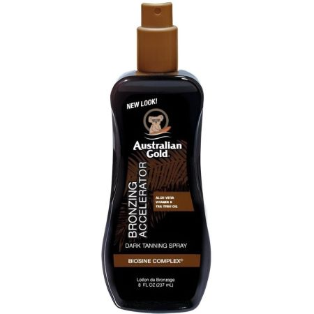 Australian Gold Broncing Accelerator Dark Tanning Spray Bronceador solar corporal máxima protección para bronceado profundo y duradero 237 ml