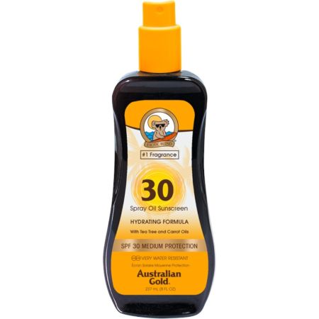 Australian Gold Spray Oil Sunscreen Spf 30 Aceite solar hidratante para un bronceado perfecto 237 ml