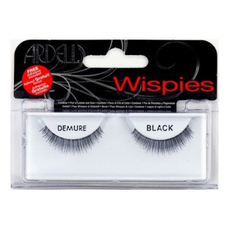 Ardell Pestañas Postizas Natural Demure Black Pestañas postizas reutilizables con banda invisible para lograr uniformidad perfecta 2 uds