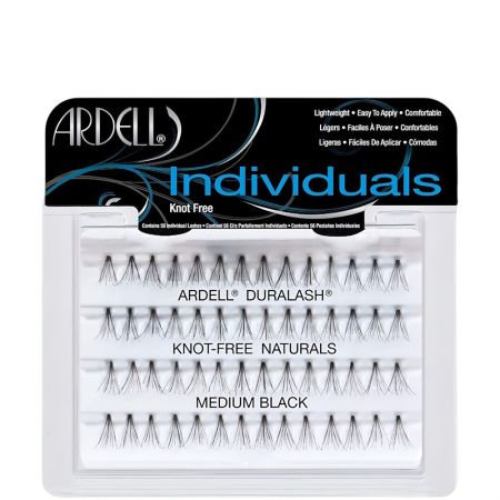Ardell Pestañas Postizas Ligeras Individuals Medium Black Pestañas postizas individuales de longitud media para acentuar o rellenar 56 uds