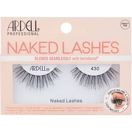 Ardell Pestañas Postizas Nacked Lashes 430 Pestañas postizas ligeras de gran calidad profesional con banda invisible suave y cómoda 2 uds