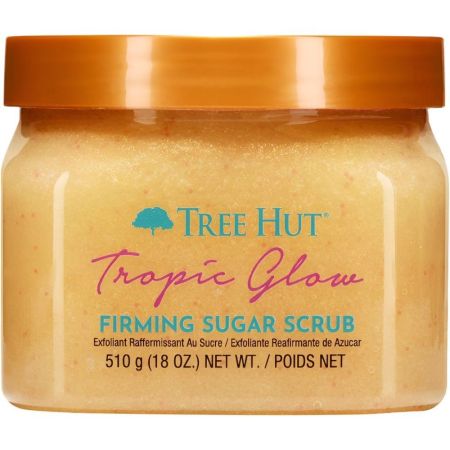Tree Hut Tropic Glow Exfoliante Reafirmante De Azúcar Exfoliante corporal aromático y reafirmante nutre profundamente dejando aroma veganiego en la piel 510 gr