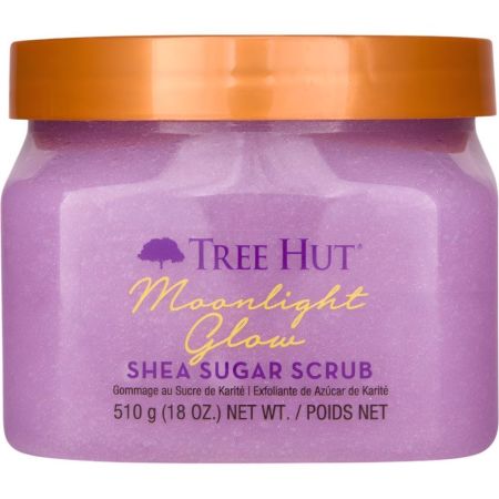 Tree Hut Moonlilght Glow Exfoliante De Azúcar De Karité Exfoliante corporal aromático nutre profundamente dejando aroma delicioso y equilibrante en la piel 510 gr