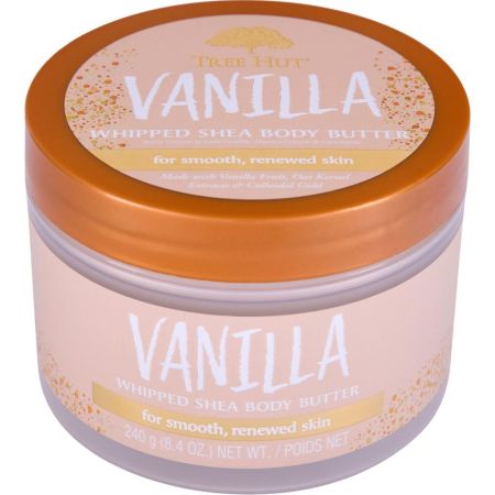 Tree Hut Vanilla Manteca Corporal De Karité Batida Manteca corporal aromática de textura ligera nutre profundamente dejando aroma agradable en la piel 240 gr