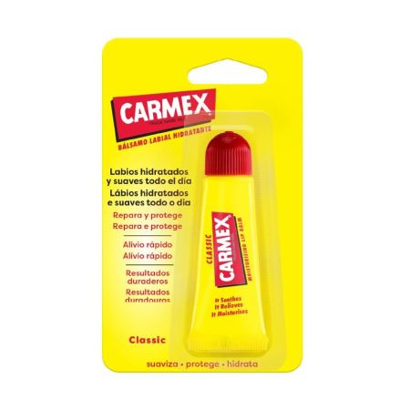 Carmex Bálsamo Labial Hidratante Classic Bálsamo labial clásico protege hidrata y repara labios agritados