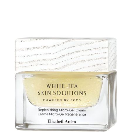Elizabeth Arden White Tea Skin Solutions Replenishing Micro-Gel Cream Gel facial hidratante e iluminador revitaliza para primeros signos de la edad 50 ml