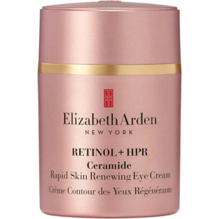 Elizabeth Arden Retinol+Hpr Ceramide Rapid Skin Renewing Eye Cream Tratamiento alisador de arrugas para contorno de ojos ofrece luminosidad extrema con efecto inmediato 15 ml