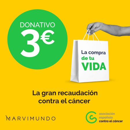   Donativo 3€ contra el cáncer