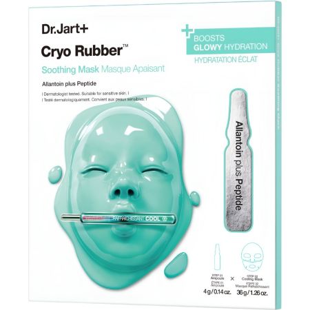 Dr.Jart+ Cryo Rubber Soothing Mask Mascarilla en dos pasos enfría y calma la piel con humedad para reducir el aspecto de enrojecimiento