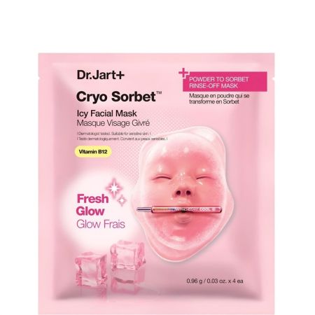 Dr.Jart+ Cryo Sorbet Icy Facial Mask Mascarilla facial helada ilumina desinflama refresca y revitaliza reduciendo la temperatura de la piel en -6,12ºc
