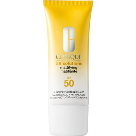 Clinique Uv Solutions Matificante Lotion Spf50 Protector solar facial ayuda a controlar el exceso de grasa y combate los radicales libres 40 ml