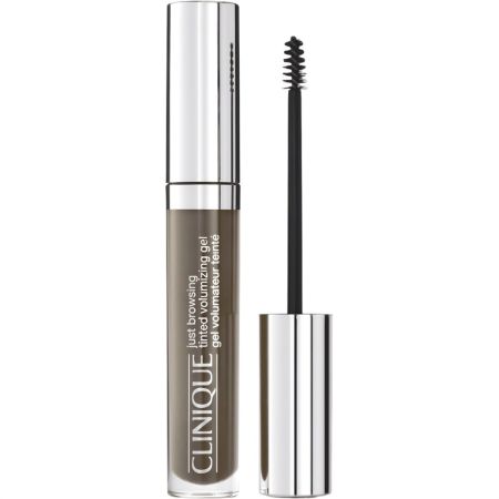 Clinique Just Browsing Tinted Volumizing Gel Gel de cejas con color y cepillo esculpidor resistente al agua rellena y da volumen sin dejar residuos blancos