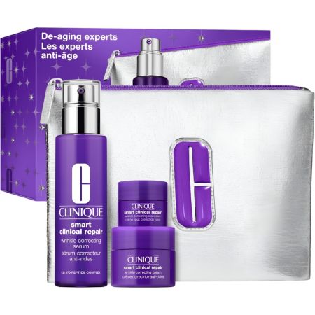 Clinique Smart Clinical Repair Wrinkle Correcting Serum Estuche Sérum corrector rellenador y alisador de arrugas renueva la luminosidad para una piel más joven 30 ml