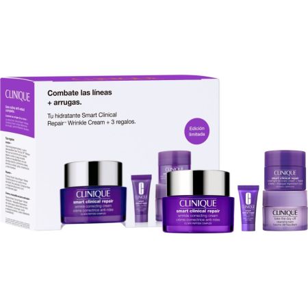 Clinique Smart Clinical Repair Wrinkle Correcting Cream Estuche Crema de día hidratante y ultranutritiva corrige líneas y arrugas para una piel más rejuvenecida 50 ml