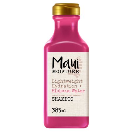 Maui Moisture Lightweight Hydration + Hibiscus Water Shampoo Champú de flor de hibisco cabello suave y liso 385 ml