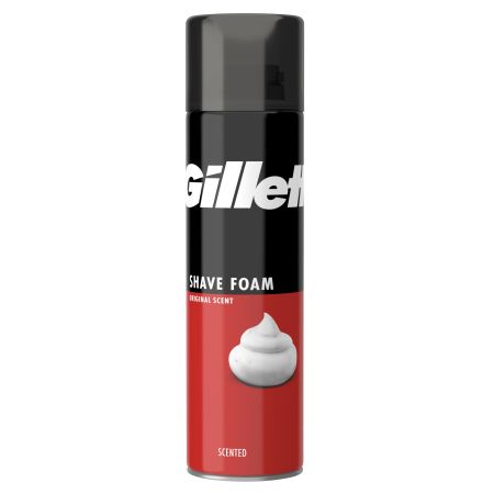Gillette Shave Foam Espuma de afeitar ofrece fresca fragancia y espuma abundante 200 ml