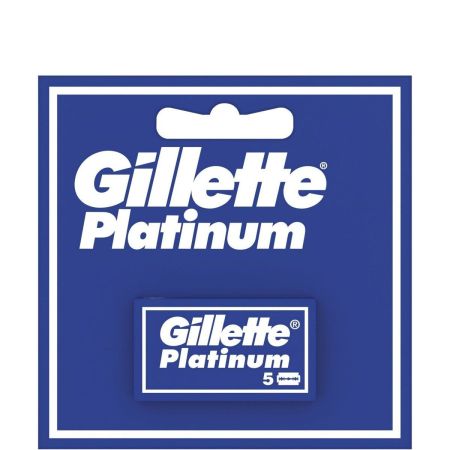 Gillette Platinum Hojas De Afeitar Recambio Hojas de afeitar de acero inoxidable ofrecen afeitado apurado 5 uds