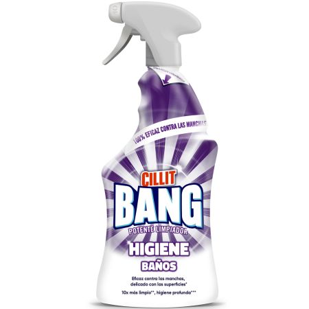 Cillit Bang Higiene Baños Potente Limpiador Limpiador multiusos higienizante sin lejía para baños y cocinas 750 ml