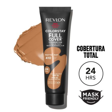 Revlon Colorstay Full Cover Foundation Fond De Teint Base de maquillaje alta cobertura y acabado mate 24 horas de duración