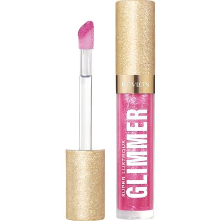 Revlon Super Lustrous Glimmer Gloss Brillo de labios hidratante y ecovegetal con microperlas que refractan la luz para brillo multidimensional