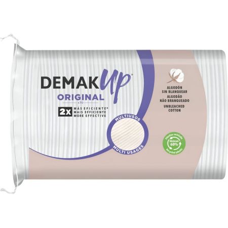 Demak-Up Discos Desmaquillantes Original Ovalados Discos desmaquillantes elimina con suavidad hasta los últimos residuos 70 uds