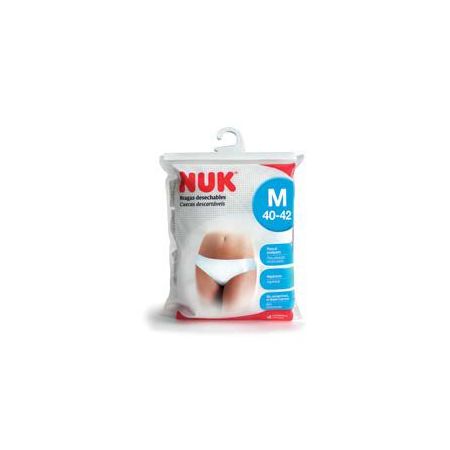 Nuk Braguita Desechable Talla M (40-42) Braguita desechable muy confortable e higiénica ideal para el postparto 4 uds