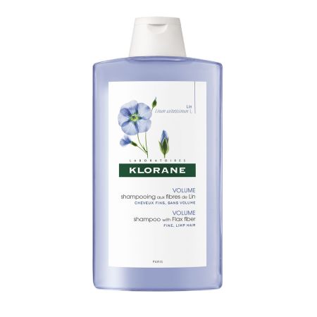 Klorane Volume Shampoo With Flax Fiber Champú lava y desenreda indicado para cabello fino y sin volumen 400 ml