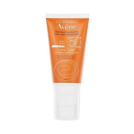 Avène Trés Haute Protection Cream Sans Parfum Spf 50+ Protector solar sin perfume ideal para piel seca y sensible