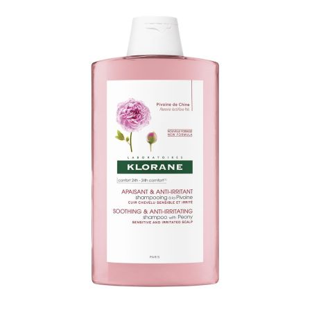 Klorane Soothing & Anti-Irritating Shampoo With Peony Champú calmante con peonía indicado para cueros cabelludos irritados y sensibles 400 ml