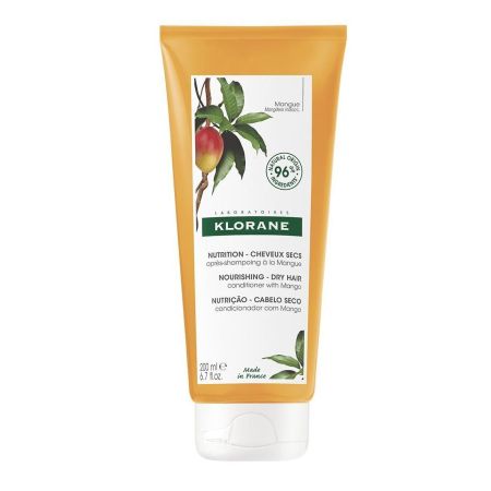 Klorane Nourishing-Dry Hair Conditioner With Mango Acondicionador nutre sin apelmazar y protege de la sequedad para cabello seco 200 ml