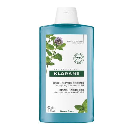 Klorane Detox-Normal Hair Shampoo With Organic Mint Champú elimina partículas contaminantes y de la suciedad 400 ml