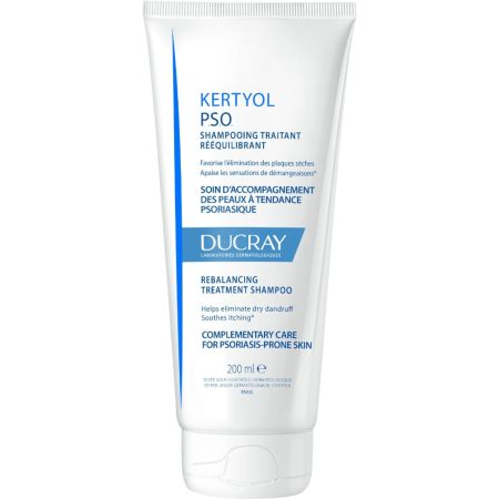Ducray Kertyol P.S.O. Shampooing Traitant Rééquilibrant Champú favorece la eliminación de escamas alivia el picor y previene la caspa 200 ml
