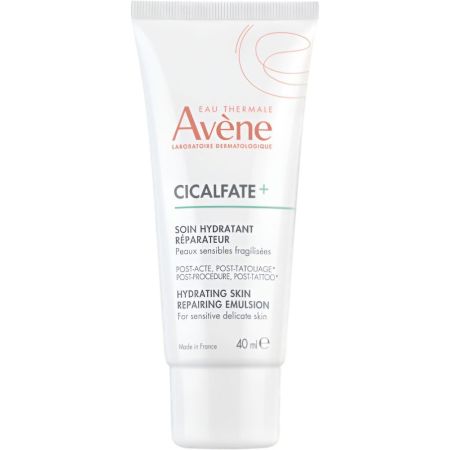 Avène Cicalfate+ Soin Hydratant Réparateur Crema facial reparadora hidrata calma y desinfecta pieles sensibilizadas por procedimiento dermatológico superficial 40 ml