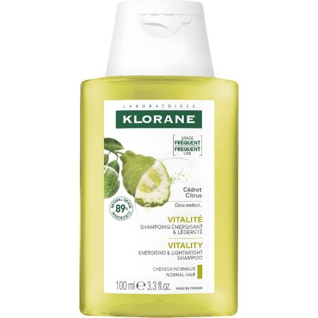 Klorane Cidra Vitalidad Champú Champú neutraliza y tonifica la fibra capilar para cabello normal con tendencia a grasa 400 ml