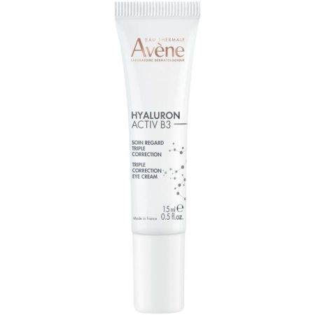 Avène Hyaluron Activ B3 Soin Regard Triple Correction Eye Cream Contorno de ojos antiedad de triple corrección ofrece un efecto refrecante inmediato para una piel más firme 15 ml