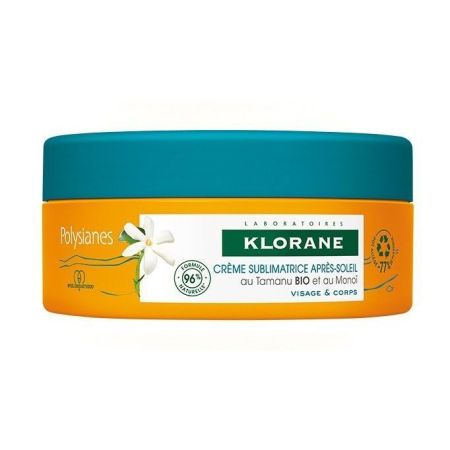 Klorane Crema Sublimadora Aftersun Mono Y Tamanu Bio Crema sublimadora after sun nutre repara y protege la piel del fotoenvejecimiento 200 ml